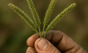 beneficios y usos de La planta pie de gallina o pata de ganso (Eleusine indica)